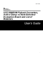 Предварительный просмотр 1 страницы Texas Instruments UCC3580EVM User Manual