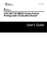 Предварительный просмотр 1 страницы Texas Instruments UCC3817-EVM User Manual