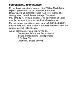 Preview for 9 page of Texas Instruments UM1381 Operating Manual