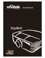 Preview for 1 page of Texas Instruments Vivitek D5280U User Manual