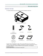 Preview for 9 page of Texas Instruments Vivitek D5280U User Manual