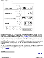 Preview for 11 page of Texas Instruments Weather Report Logger WRL-128 Manual