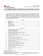 Предварительный просмотр 1 страницы Texas Instruments XTR108 User Manual