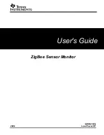 Preview for 1 page of Texas Instruments ZIGBEE SWRU157D User Manual