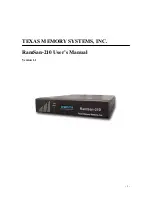 Texas Memory Systems RamSam-210 User Manual preview