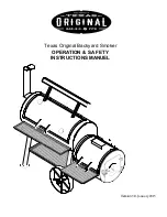 Texas Backyard Smoker Operation & Safety Instructions Manual preview