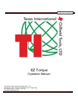 Preview for 1 page of Texas EZ Torque Operation Manual