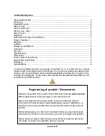 Предварительный просмотр 2 страницы Texas GBV 31 User Manual