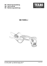 Preview for 1 page of Texas GS 1680 Li User Manual