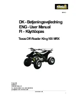 Preview for 1 page of Texas King 100 MRX User Manual