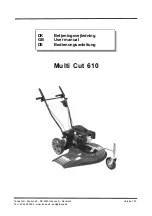 Preview for 1 page of Texas Multi Cut 610 User Manual