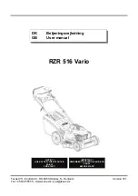 Preview for 1 page of Texas RZR 516 Vario User Manual