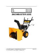 Texas SNOWBUSTER 650E Manual preview