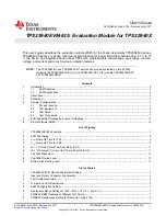 Предварительный просмотр 1 страницы Texas TPS25940EVM-635 User Manual