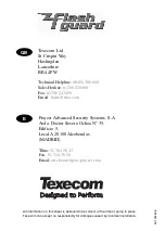 Texecom Flashguard Installation Instructions Manual предпросмотр