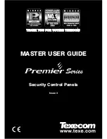 Preview for 1 page of Texecom PREMIER 168 Master User Manual