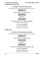 Preview for 52 page of Texecom PREMIER 168 Master User Manual