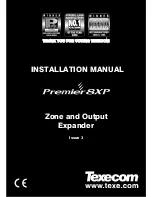 Preview for 1 page of Texecom Premier8XP Installation Manual