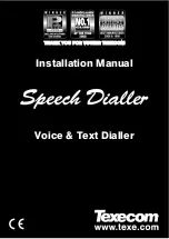 Texecom Speech Dialler Installation Manual preview