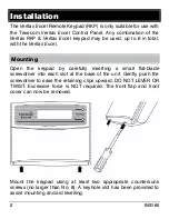 Preview for 2 page of Texecom Veritas Excel Master Installation Manual