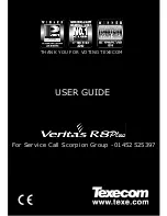 Texecom Veritas R8 Plus User Manual preview