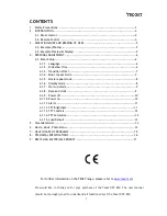 Preview for 2 page of texet DPF-830 Instructions For Use & Care