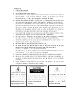 Preview for 3 page of texet DPF-830 Instructions For Use & Care