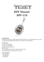 texet DPV-110 Manual preview