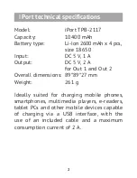 Preview for 6 page of texet iPort TPB-2117 User Manual