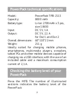 Preview for 6 page of texet PowerPack TPB-2113 User Manual