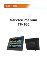 Предварительный просмотр 1 страницы texet TF-100 Service Manual