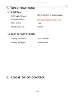 Preview for 3 page of texet TF-100 Service Manual