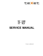 Preview for 1 page of texet TF-127 Service Manual