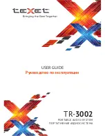 Preview for 1 page of texet TR-3002 User Manual