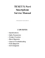 texet X-Navi Service Manual preview