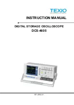 Preview for 1 page of TEXIO DCS-4605 Instruction Manual