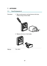 Preview for 109 page of TEXIO DCS-4605 Instruction Manual