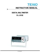 TEXIO DL-2052 Instruction Manual preview