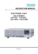 TEXIO LSG-1050H Instruction Manual preview