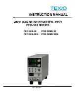 TEXIO PFR-100L50 Instruction Manuals предпросмотр