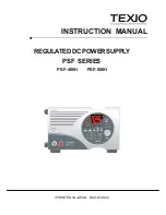 TEXIO PSF-400H Instruction Manual предпросмотр