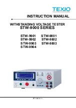 Preview for 1 page of TEXIO STW-9000 Series Instruction Manual