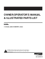 Textron 73-70632 Owner/Operator'S Manual & Illustrated Parts List предпросмотр