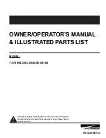 Textron 73-70694 Owner/Operator'S Manual & Illustrated Parts List предпросмотр