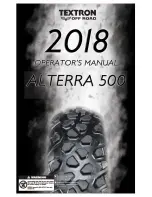 Textron ALTERRA 500 2018 Operator'S Manual preview