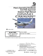 Textron Cessna Grand Caravan Ex 208B Pilot'S Operating Handbook And Faa Approved Airplane Flight Manual preview