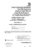 Preview for 831 page of Textron Cessna Grand Caravan Ex 208B Pilot'S Operating Handbook And Faa Approved Airplane Flight Manual