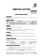 Preview for 1 page of Textron Cessna SL-05-002B Service Letter