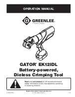 Preview for 1 page of Textron EK12IDL Operation Manual