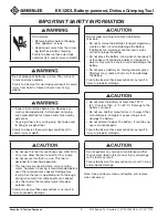 Preview for 4 page of Textron EK12IDL Operation Manual